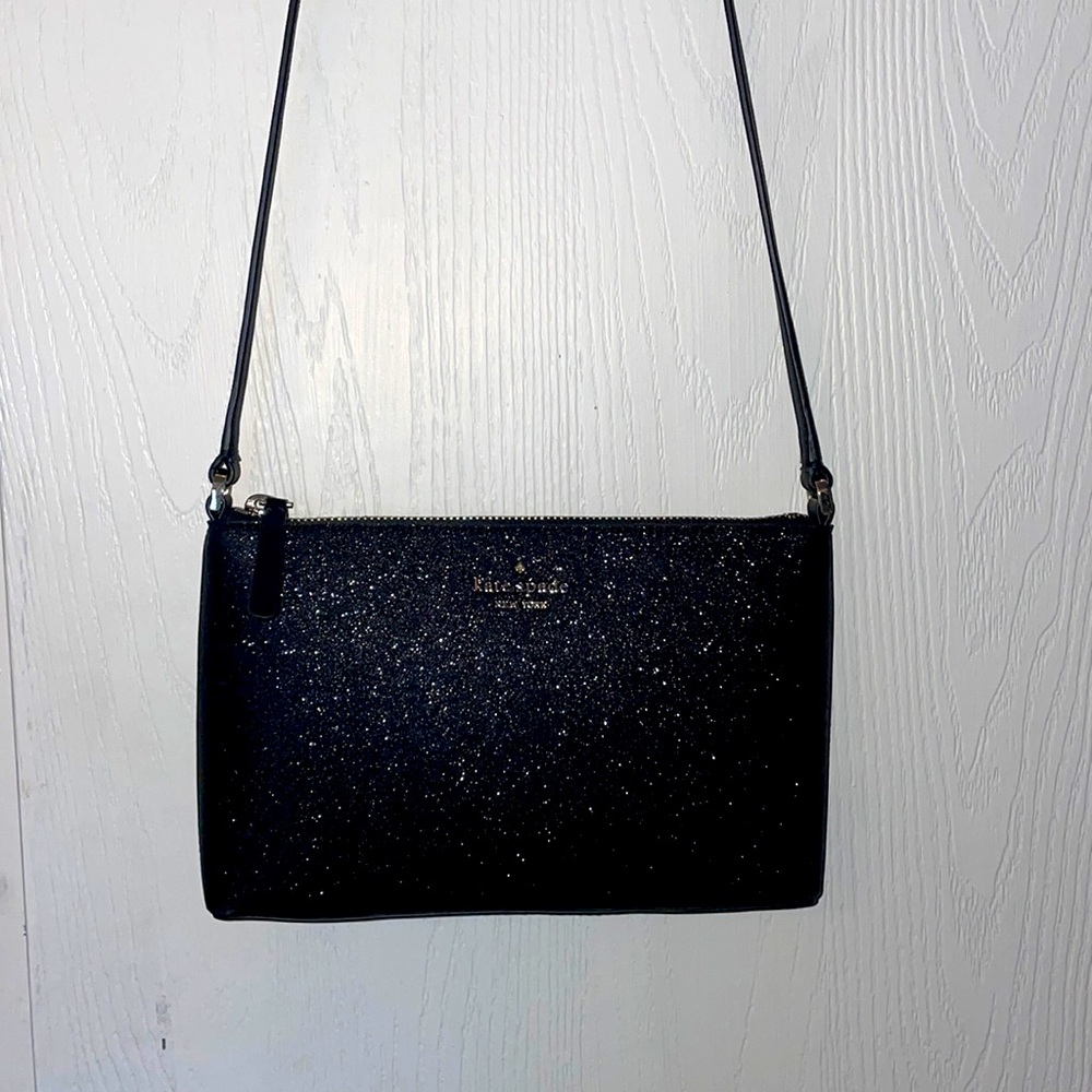 Brand New black glitter Kate Spade crossbody bag